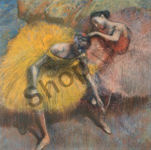 Due Ballerine in Rosa e Giallo - Degas Edgar