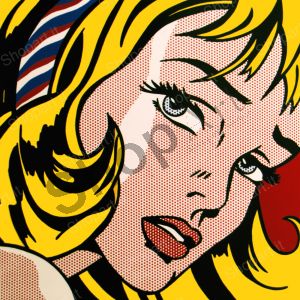 Girl with hair ribbon - Lichtenstein Roy
