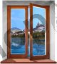 Two-door window on the Dolomites - Anonimo