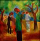 August Macke, Donna in giacca verde