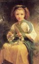 Child Braiding A Crown - Bouguereau William-Adolphe