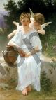 Whisperings of Love - Bouguereau William-Adolphe