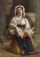 Italian Peasant Kneeling with Child - Bouguereau William-Adolphe