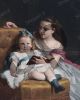 Portrait of Eva and Frances Johnston - Bouguereau William-Adolphe