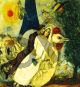 The bride and groom of the Eiffel Tower - Chagall Marc