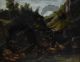 Cascade in a Rocky Landscape - Courbet Gustav