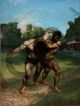 The Wrestlers - Courbet Gustav