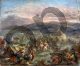 Botzaris Surprises the Turkish Camp and Falls Fatally Wounded - Delacroix Eugène