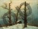 Cairn in Snow - Friedrich Caspar David
