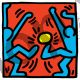 Keith Haring,  Pop Shop Pallone