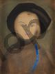 Helene Schjerfbeck, Girl with Blue ribbon