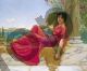 John William Godward, Leaning against a column