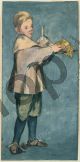 Boy Carrying a Tray - Manet Édouard