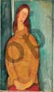 Portrait of Jeanne Hébuterne - Modigliani Amedeo