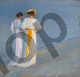 Peder Severin Krøyer, Anna Ancher and Marie Krøyer on the beach at Skagen