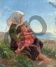 Peder Severin Krøyer, A little barefoot fisherman girl sitting at Hornbæk Beach