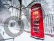 Red phone box in the snow - Photography