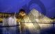 Paris, the glass pyramid of the Louvre - Photography