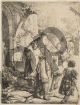 Abraham Casting Out Hagar and Ishmael - Rembrandt Harmenszoon van Rijn