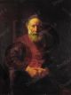 An Old Man in Red - Rembrandt Harmenszoon van Rijn