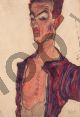 Self-Portrait, Grimacing - Schiele Egon