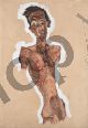 Nude Self-Portrait - Schiele Egon