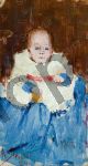 Orange, blue and white (portrait of Keith) - Streeton Arthur