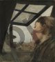 Laurits Andersen Ring, Young girl looking out of a skylight