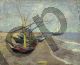 Fishing Boats on the Beach at Les Saintes-Maries-de-la-Mer - Van Gogh Vincent