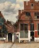 View of houses in Delft, known as The Little Street - Vermeer Johannes (Jan)