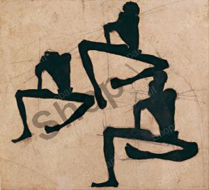 Composition with Three Male Nudes - Schiele Egon