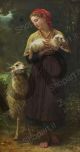 The Shepherdess - Bouguereau William-Adolphe