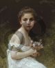 Little girl with bouquet - Bouguereau William-Adolphe