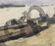 John Lavery, British Mine-laying Submarines at Harwich