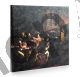 Caravaggio, Vocazione di San Matteo, Quadro su Tela Canvas con Vernice Effetto Pennellate, Pronto da Appendere
