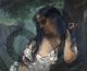 Gypsy in Reflection - Courbet Gustav
