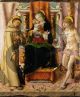 The Virgin and Child with Saints Francis and Sebastian - Crivelli Carlo