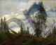 Mountain peak with clouds - Friedrich Caspar David