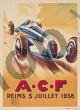 Geo Ham, A C F Reims 3 Julliet 1938 Vintage Poster