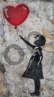 Quadri Moderni, Banksy Girl with heart balloon