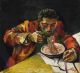 Renato Guttuso, Uomo che mangia spaghetti