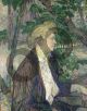 Henri de Toulouse-Lautrec, donna seduta in un giardino