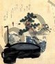 A lacquered wash basin - Hokusai Katsushika
