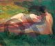 Julius Exter, Two Nudes Lying