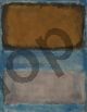 Mark Rothko, Untitled orange over blue and gray