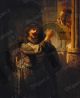 Simson Threatened His Father in law - Rembrandt Harmenszoon van Rijn