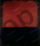 n 207 ( Red over dark blue on dark grey ) - Rothko Mark