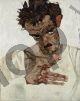 Autoritratto con testa abbassata - Schiele Egon
