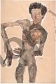 Nude Self-Portrait - Schiele Egon