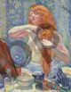 Théo van Rysselberghe, Femme se coiffant la rousse